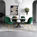 Lucy Dining Chair - Green Velvet | KM Home Furniture and Mattress Store | Houston TX | Best Furniture stores in Houston