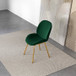 Lucy Dining Chair - Green Velvet | KM Home Furniture and Mattress Store | Houston TX | Best Furniture stores in Houston