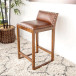 Ataya Genuine Tan Leather Counter Stool   | KM Home Furniture and Mattress Store | Houston TX | Best Furniture stores in Houston