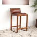 Ataya Genuine Tan Leather Counter Stool   | KM Home Furniture and Mattress Store | Houston TX | Best Furniture stores in Houston