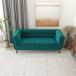 Kano Sofa 78" - Teal Velvet  | KM Home Furniture and Mattress Store | Houston TX | Best Furniture stores in Houston