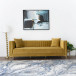 Kendra Sofa 91" - Yellow Mustard Velvet | KM Home Furniture and Mattress Store | TX | Best Furniture stores in Houston