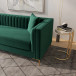 Kendra Sofa 91" - Green Velvet  | KM Home Furniture and Mattress Store | Houston TX | Best Furniture stores in Houston