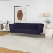 Kano Sofa Large-Dark Blue Boucle Metal Feet | KM Home Furniture and Mattress Store | TX | Best Furniture stores in Houston