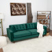 Oregon sofa - Green Velvet  | KM Home Furniture and Mattress Store | Houston TX | Best Furniture stores in Houston