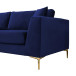 Milo Sofa  -  Blue Velvet   | KM Home Furniture and Mattress Store | Houston TX | Best Furniture stores in Houston