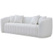 Thrive White Boucle Curved Sofa | KM Home Furniture and Mattress Store | Houston TX | Best Furniture stores in Houston