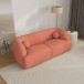 Quinn Sofa - Pink Boucle Couch | KM Home Furniture and Mattress Store | Houston TX | Best Furniture stores in Houston