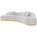 Otto Sofa Ivory Boucle Curvy Large Couch | KM Home Furniture and Mattress Store | Best Furniture stores in Houston