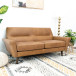 Pena Tan Leather Loveseat Sofa | KM Home Furniture and Mattress Store | TX | Best Furniture stores in Houston