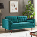 Kirby Teal Velvet Loveseat  | KM Home Furniture and Mattress Store | Houston TX | Best Furniture stores in Houston