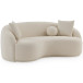 Bonita Ivory Boucle Loveseat Sofa | KM Home Furniture and Mattress Store | Houston TX | Best Furniture stores in Houston