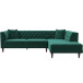 Caldo Sectional Sofa - Green Right Chaise | KM Home Furniture and Mattress Store | TX | Best Furniture stores in Houston