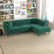 Caldo Sectional Sofa - Green Right Chaise | KM Home Furniture and Mattress Store | TX | Best Furniture stores in Houston