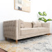 Mara Sofa - Light Cream Velvet Couch | KM Home Furniture and Mattress Store | Houston TX | Best Furniture stores in Houston