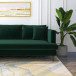 Best Sectional Sofa (Green Velvet - Left Facing Chaise) | KM Home Furniture and Mattress Store | Houston TX | Best Furniture stores in Houston