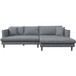 Delano Sectional Sofa - Gray Linen Right Chaise | KM Home Furniture and Mattress Store | Houston | Best Furniture stores in Houston