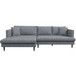 Delano Sectional Sofa - Gray Linen Left Chaise | KM Home Furniture and Mattress Store | Houston | Best Furniture stores in Houston