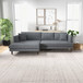 Delano Sectional Sofa - Gray Linen Left Chaise | KM Home Furniture and Mattress Store | Houston | Best Furniture stores in Houston