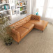 Fargo Sectional Leather Sofa - Tan Leather Right Chaise | KM Home Furniture and Mattress Store | TX | Best Furniture stores in Houston