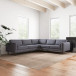 Fordham Corner Sofa - Dark Gray Fabric | KM Home Furniture and Mattress Store | Houston TX | Best Furniture stores in Houston