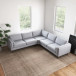 Fordham Corner Sofa - Light Gray Fabric | KM Home Furniture and Mattress Store | Houston TX | Best Furniture stores in Houston