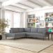 Harmony Sectional Sofa - Gray - Left Facing Chaise | KM Home Furniture and Mattress Store | Houston TX | Best Furniture stores in Houston