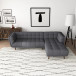 Kano Dark Gray Right Chaise Sectional Sofa | KM Home Furniture and Mattress Store |  TX | Best Furniture stores in Houston