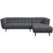 Kano Dark Gray Right Chaise Sectional Sofa | KM Home Furniture and Mattress Store |  TX | Best Furniture stores in Houston