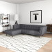 Kano Dark Gray Left Chaise Sectional Sofa | KM Home Furniture and Mattress Store | Houston TX | Best Furniture stores in Houston