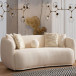 Layla Creme Boucle Sofa Large | KM Home Furniture and Mattress Store | Houston TX | Best Furniture stores in Houston