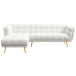 Kano Sectional Left Facing Chaise (Cream Boucle) | KM Home Furniture and Mattress Store | TX | Best Furniture stores in Houston