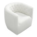 Lotte Cream Boucle Swivel Chair  | KM Home Furniture and Mattress Store | Houston TX | Best Furniture stores in Houston