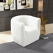 Lotte Cream Boucle Swivel Chair  | KM Home Furniture and Mattress Store | Houston TX | Best Furniture stores in Houston