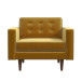 Kirby Lounge Chair - Gold Velvet | KM Home Furniture and Mattress Store | Houston TX | Best Furniture stores in Houston