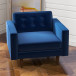 Kirby Lounge Chair (Navy Blue Velvet) | KM Home Furniture and Mattress Store | Houston TX | Best Furniture stores in Houston