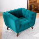 Kano Lounge Chair (Teal Velvet) | KM Home Furniture and Mattress Store | Houston TX | Best Furniture stores in Houston