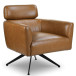 Megan Leather Lounge Chair (Tan) | KM Home Furniture and Mattress Store | Houston TX | Best Furniture stores in Houston