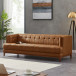 Kennedy Sofa - Cognac Leather  | KM Home Furniture and Mattress Store | Houston TX | Best Furniture stores in Houston