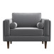Fordham Lounge Chair (Grey Velvet) | KM Home Furniture and Mattress Store | Houston TX | Best Furniture stores in Houston