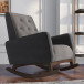 Windsor Dark Grey Velvet Rocking Chair  | KM Home Furniture and Mattress Store | Houston | Best Furniture stores in Houston