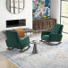 Windsor Green Velvet Rocking Chair  | KM Home Furniture and Mattress Store | Houston TX | Best Furniture stores in Houston
