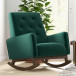 Windsor Green Velvet Rocking Chair  | KM Home Furniture and Mattress Store | Houston TX | Best Furniture stores in Houston