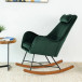 Rumi Green Velvet Rocking Chair  | KM Home Furniture and Mattress Store | Houston TX | Best Furniture stores in Houston