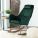 Rumi Green Velvet Rocking Chair  | KM Home Furniture and Mattress Store | Houston TX | Best Furniture stores in Houston