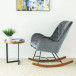 Sahara Gray Velvet Rocking Chair | KM Home Furniture and Mattress Store | Houston TX | Best Furniture stores in Houston