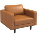 Tessa Leather Lounge Chair (Tan Leather) - KM Home Furniture and Mattress Store Houston Tx Mid Century Furniture Store - Lounge Chairs