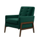 Stella Lounge Chair - Emerald Green Velvet | KM Home Furniture and Mattress Store | Houston TX | Best Furniture stores in Houston