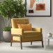 Stella Lounge Chair - Gold Velvet | KM Home Furniture and Mattress Store | Houston TX | Best Furniture stores in Houston