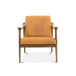 Mameda Solid Dark Tan Leather Lounge Chair  | KM Home Furniture and Mattress Store | Houston TX | Best Furniture stores in Houston